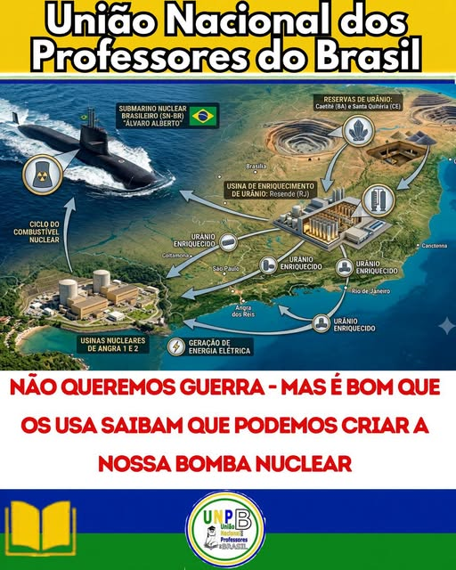UnpbBr's tweet photo. O Brasil tem capacidade de construir uma bomba nuclear?
Sim, o Brasil possui a capacidade tecnológica e científica para construir uma bomba nuclear,  domina o ciclo completo do combustível nuclear e tem uma das tecnologias de enriquecimento de urânio mais avançadas do mundo. https://t.co/t9VivV6vss