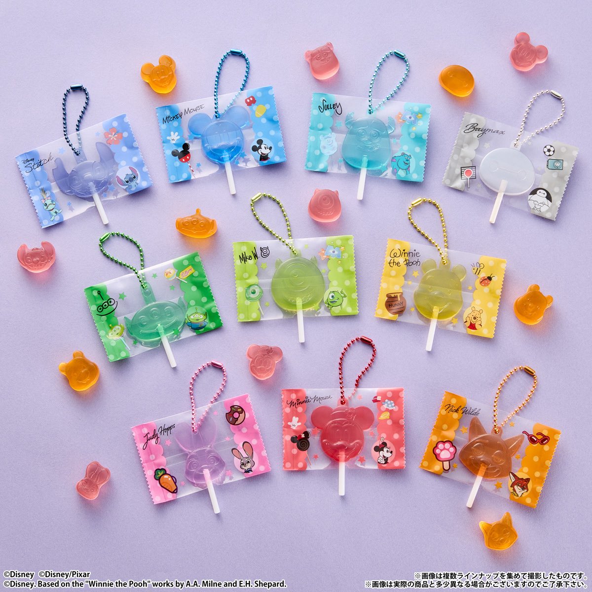 japancapsuletoy's tweet photo. 【Disney Characters キャンディチャームズ グミ】 
8月31日(月)発売の食玩。
https://t.co/POP8XGfsPa #pr

※全10種・税込385円 https://t.co/L1O0flisHd