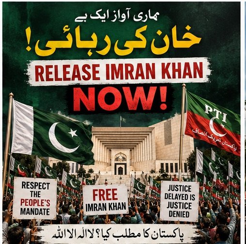 Sky786B's tweet photo. 4

8 ماہ سے عمران خان مکمل قیدِ تنہائی میں ہیں، جو کہ ایک واضح آئینی و انسانی جرم ہے۔ 1066 دن سے جاری اس سیاسی قید کو اب ختم ہونا چاہیے۔ خان صاحب کی رہائی ہمارا اولین مقصد ہے۔ #مزاحمت_سے_ہوگی_خان_کی_رہائی @TeamiPians https://t.co/3HbPAf32dR