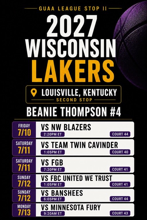 BeanieThompson_'s tweet photo. Here is my schedule for this weekend! https://t.co/8FjB9W9XY5