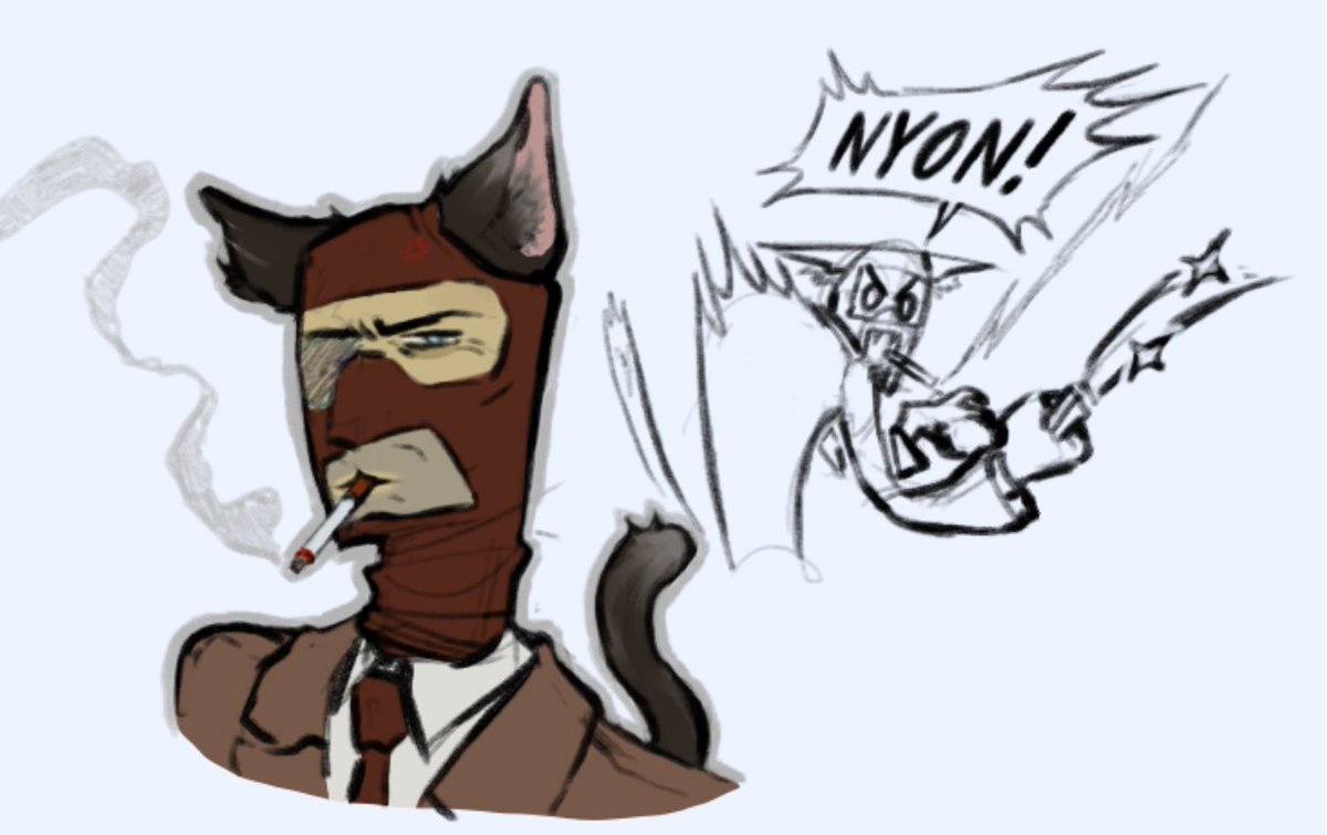 MEGAARN_'s tweet photo. chainsmoking cat girl https://t.co/1MSS2IU3YY