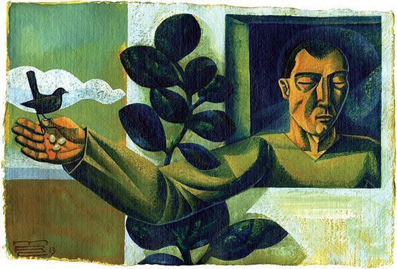 tomfishpaw's tweet photo. #MichaelCook
St. Kevin and the Blackbird. https://t.co/dH1enWwAUX