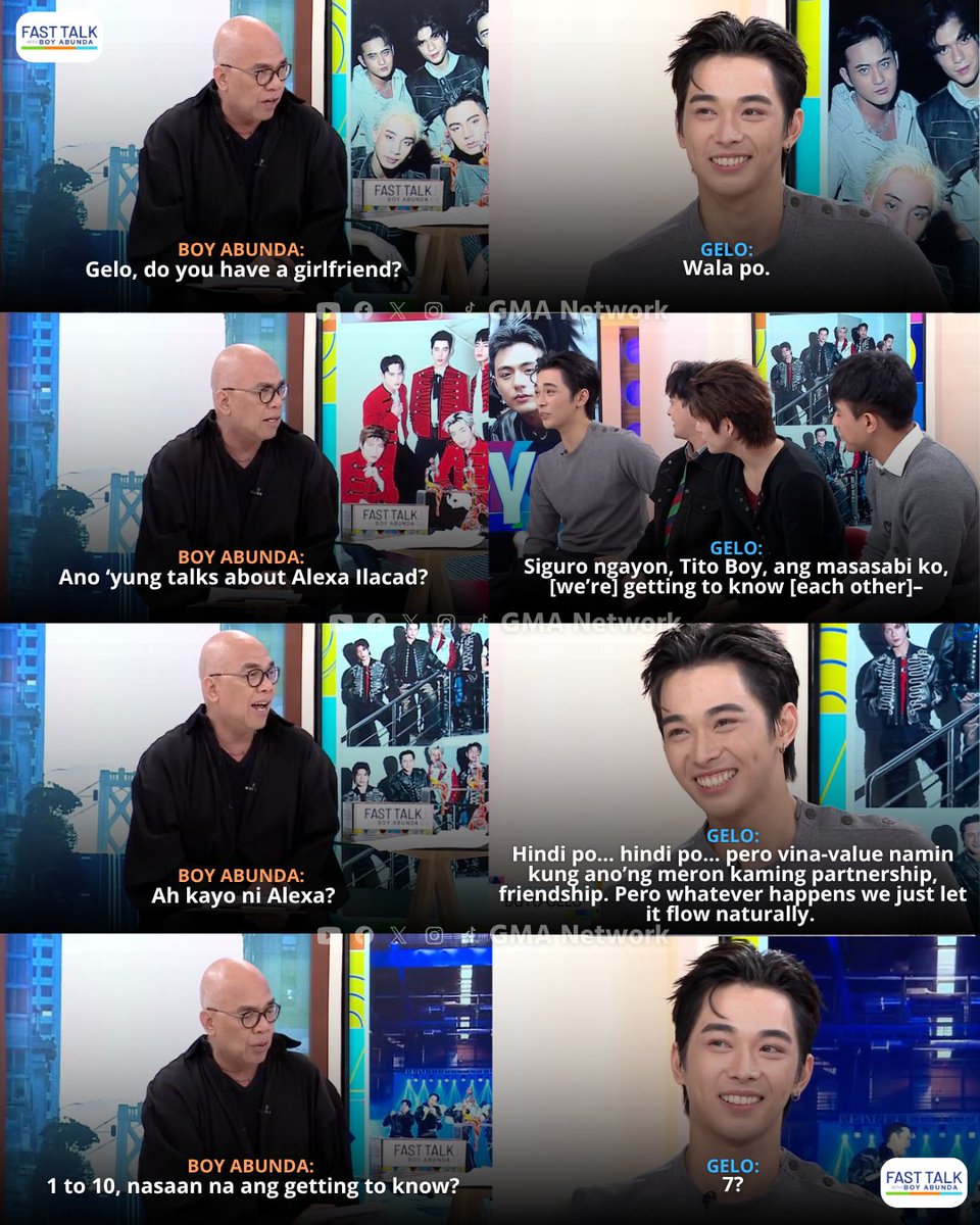 FastTalkGMA's tweet photo. BGYO Gelo, nagsalita tungkol sa relationship status nila ni Alexa Ilacad.

#FastTalkWithBoyABunda | Weekdays, 4:45 PM
#FTBABGYO #BGYO_Gelo https://t.co/WzQ1T3N2Ks