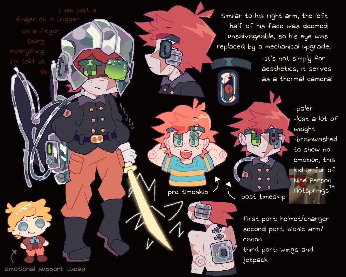 moonside__swing's tweet photo. Masked Man reference sheet I made

In my mind Hesitation Marks by Nine Inch Nails was written about him. Yeah 

#MOTHER3 https://t.co/7r5NZH1Mjs