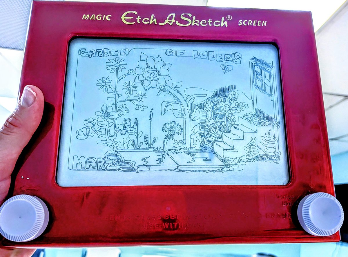 PlanetM13's tweet photo. Daily dose of etch-a-sketch Garden Of Weeds by Marz #etchasketch #dailydoseofetchasketch #art #dailyart #planetm13 https://t.co/8VQVQ6vK3w