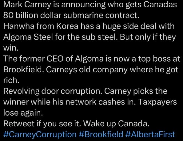 JamesWulf74's tweet photo. @MarkJCarney Another big win for #Brookfield 👍🏼 https://t.co/T4grz9muhU