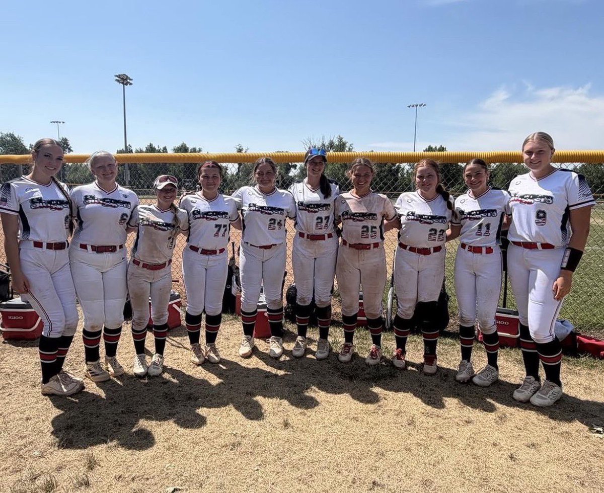 camryn_wills3's tweet photo. Great experience at the Colorado Sparkler!  We made 🔝3️⃣6️⃣ in the supplemental bracket!

AVG: .318
7 hits
2 RBI’s
8 runs
2 stolen bases

@LadyS_Fryberger @LLSFryberger @SluggersKC @AndyPaalhar @MidwestPremierS @TCSFastpitch @triplecrownspts @CoastRecruitsSB @LineDsoftball https://t.co/mJYcC0nt5f