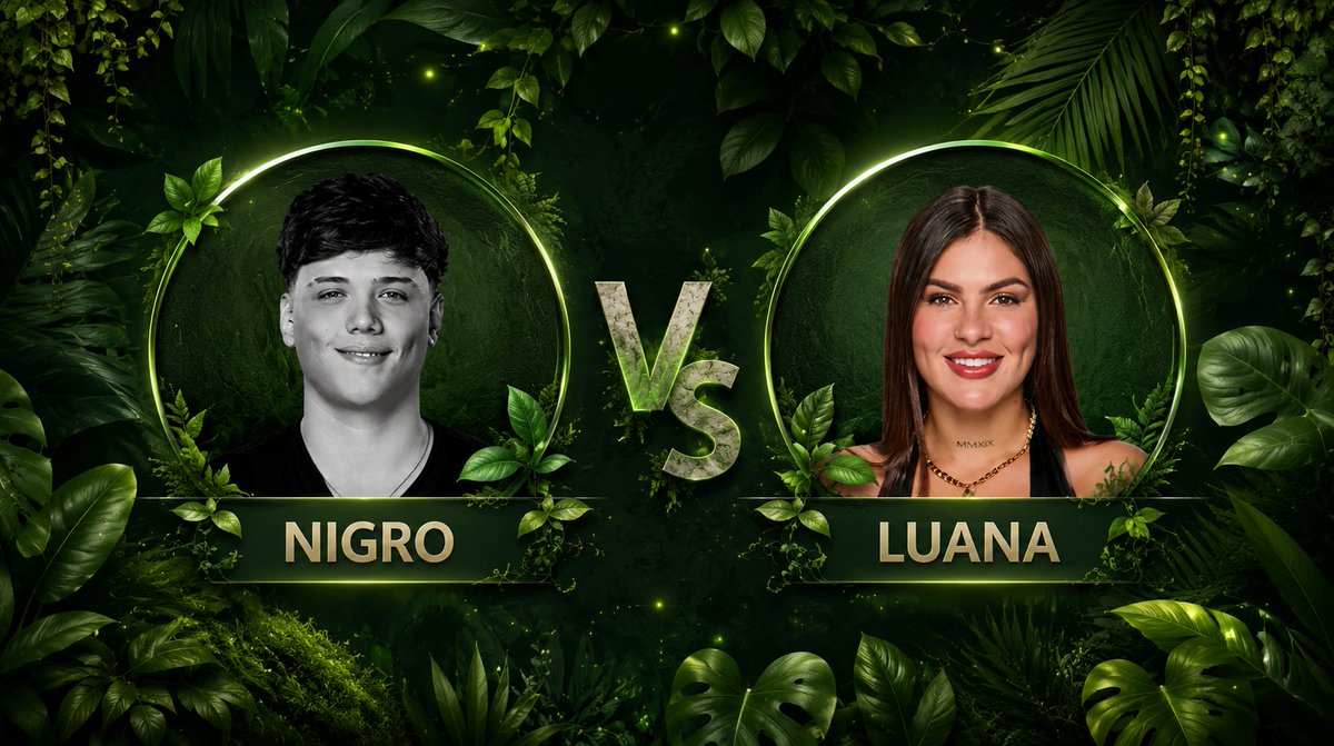 TronkOficial's tweet photo. 🌱NIGRO eliminado de #GranHermano 

Luana sigue en competencia