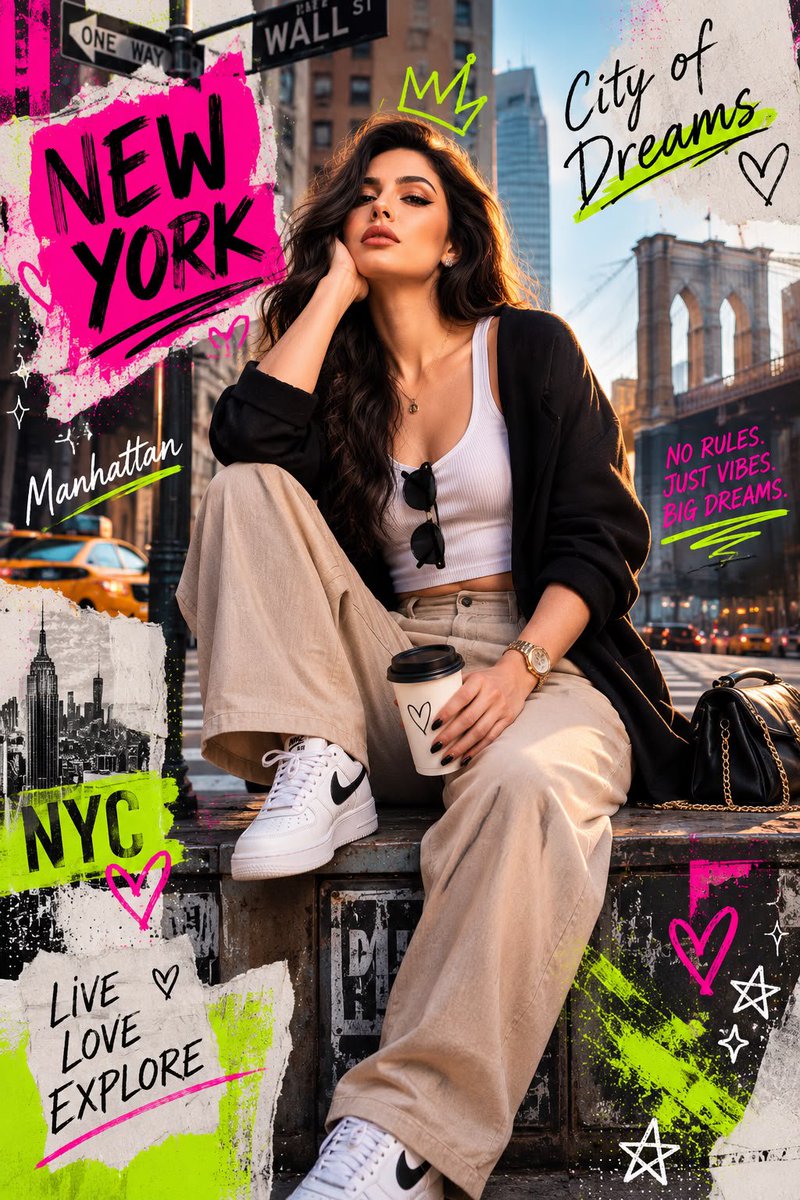 Modern Mixed Media Fashion Collage