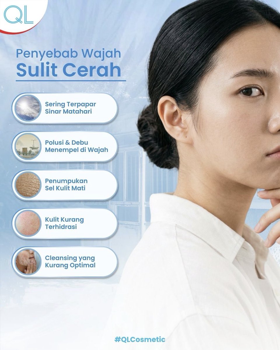ql_cosmetic's tweet photo. Kulit cerah dimulai dari wajah yang bersih✨

Kenali penyebab wajah kusam dan mulai rawat kulitmu dari langkah paling dasar. Swipe sampai akhir ya! 

#QLCosmetic #FacialWash #KulitCerah
 #KosmetikIndonesia #QLFacialWashBrightening https://t.co/c6dnPuecW9