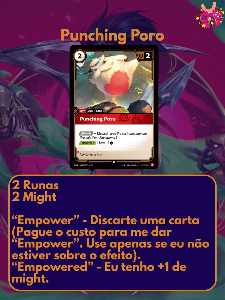 NoControleTV's tweet photo. Empower: Cartas com a habilidade Empower têm o potencial de ganhar novas habilidades quando estão em jogo, geralmente após o pagamento de um custo. Isso permite que você coloque uma carta em campo em um turno e, em outro, amplifique seu poder ou efeito. https://t.co/ybC16kkZFI