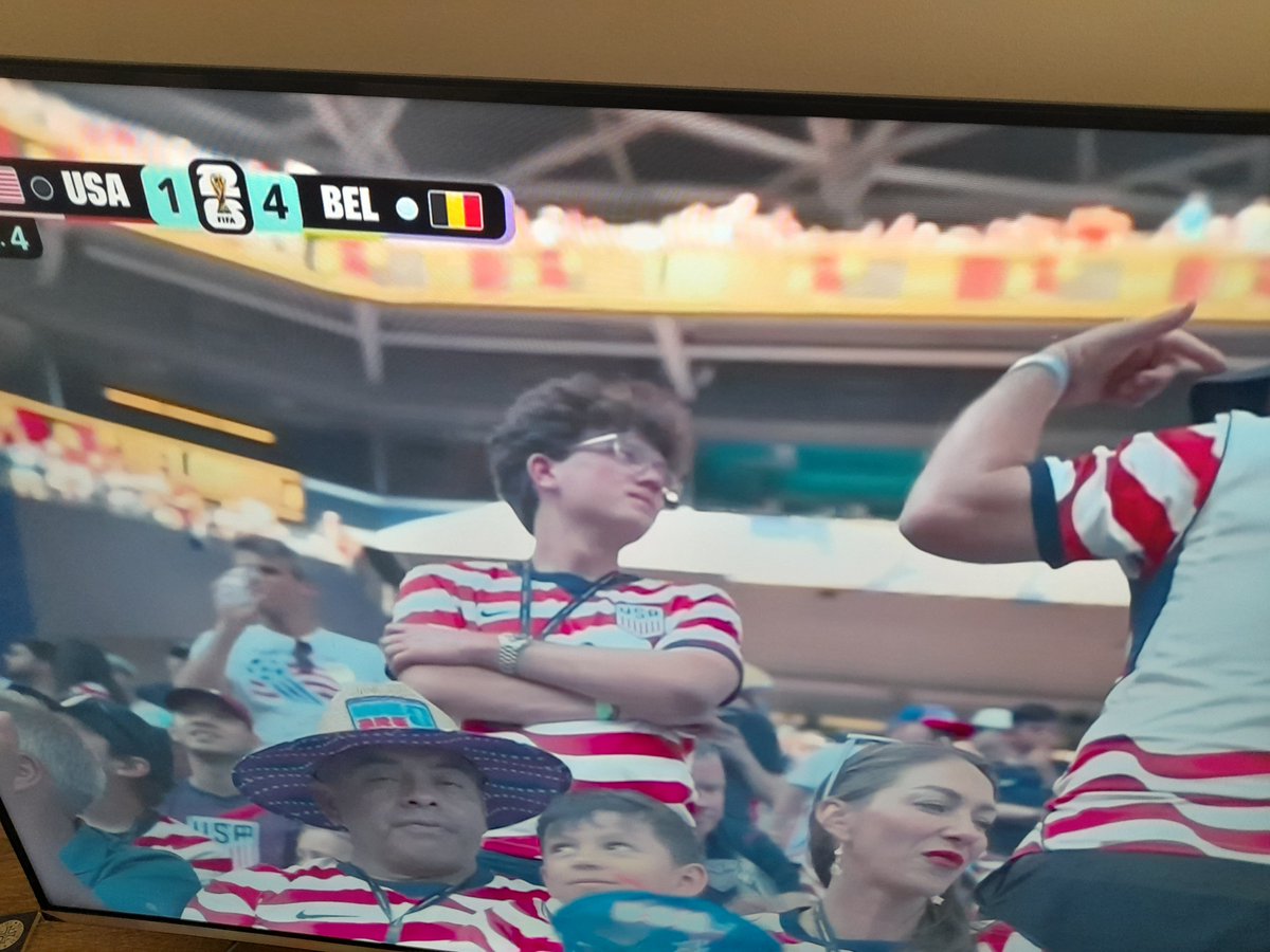 CharbelC93's tweet photo. The way some USA fans and pundits carried on, you'd have thought they would win this World Cup with ease.

Bundled out in the round of 16, thrashed 4-1. 🤣 https://t.co/igltwUrLrC
