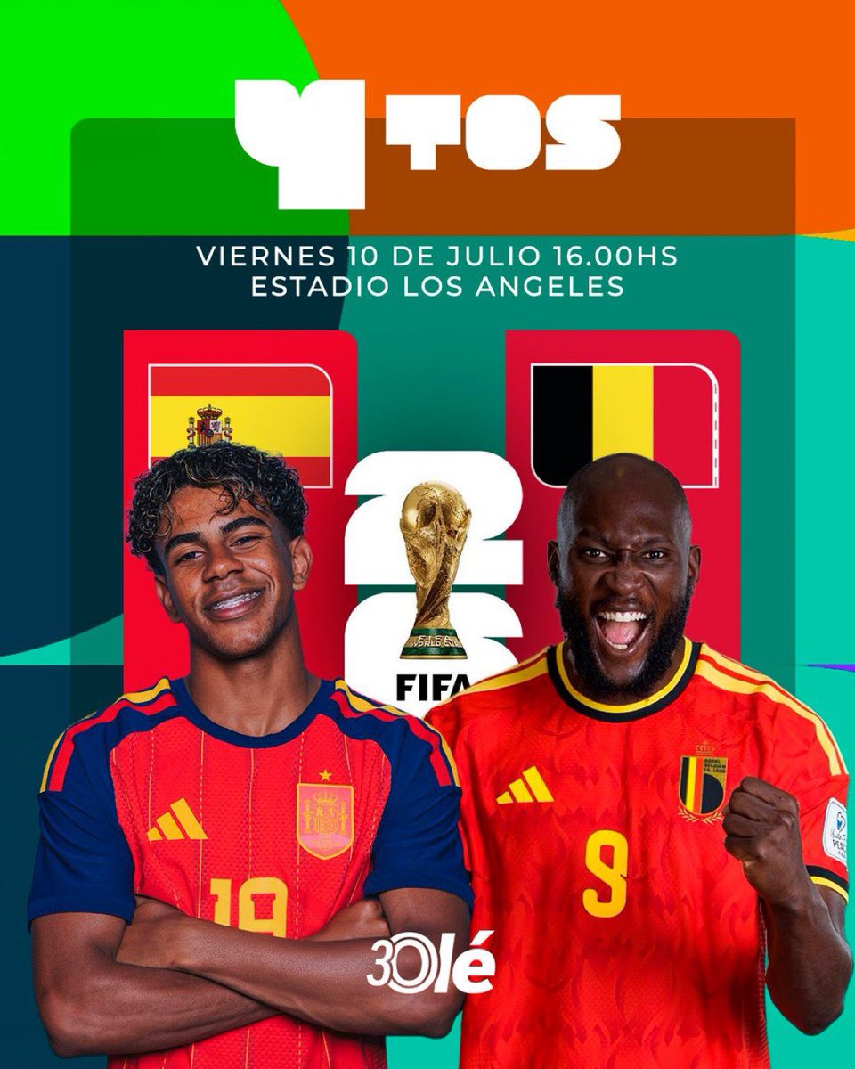 vbadrX's tweet photo. إسبانيا ضد بلجيكا! 🇪🇸🇧🇪

🗓️ الجمعة 10 يوليو
⏰ 10:00
🏟️ ملعب SoFi، لوس أنجلوس https://t.co/OVKrbpIOk2