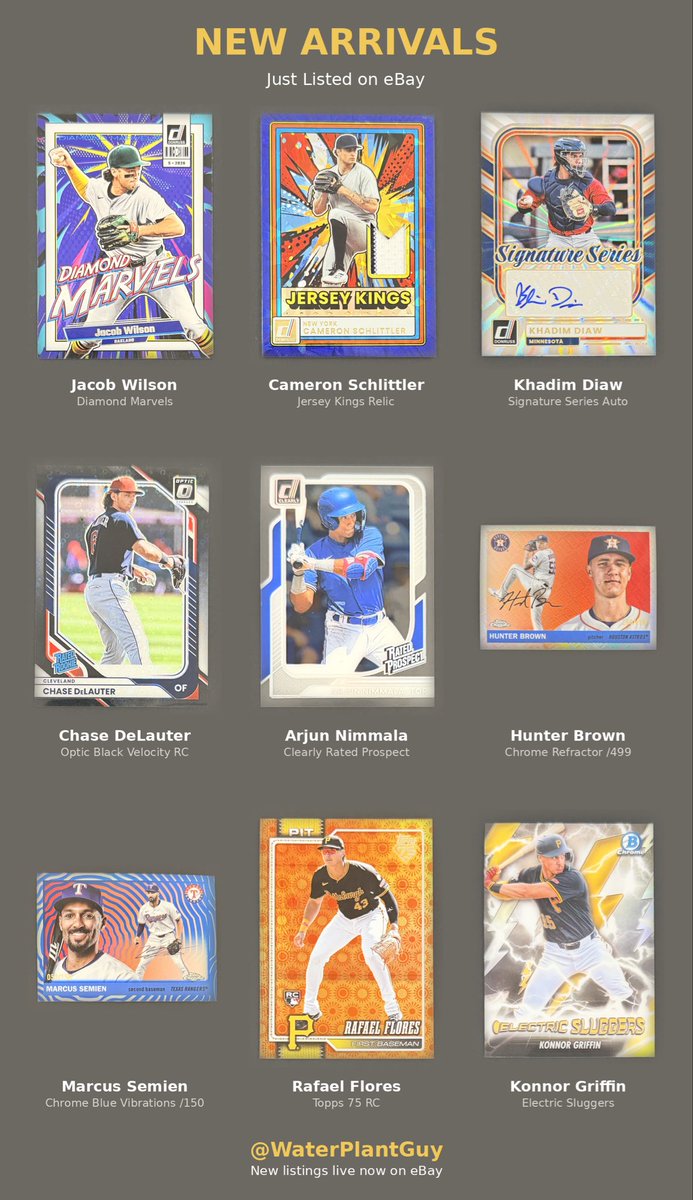 Waterplantguy1's tweet photo. New cards in the shop today

https://t.co/pj04pv3So5 https://t.co/2q7wPWolZJ