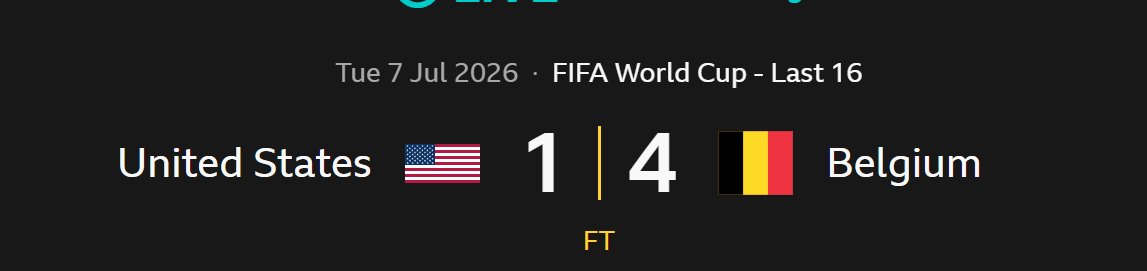 PeteUK7's tweet photo. I wonder if Trump understands that it matters how many goals are scored by each team?
I see a phone call incoming to Mr Infantino to change the rules so that opposition goals count for USA instead. https://t.co/9K2vcdh74q