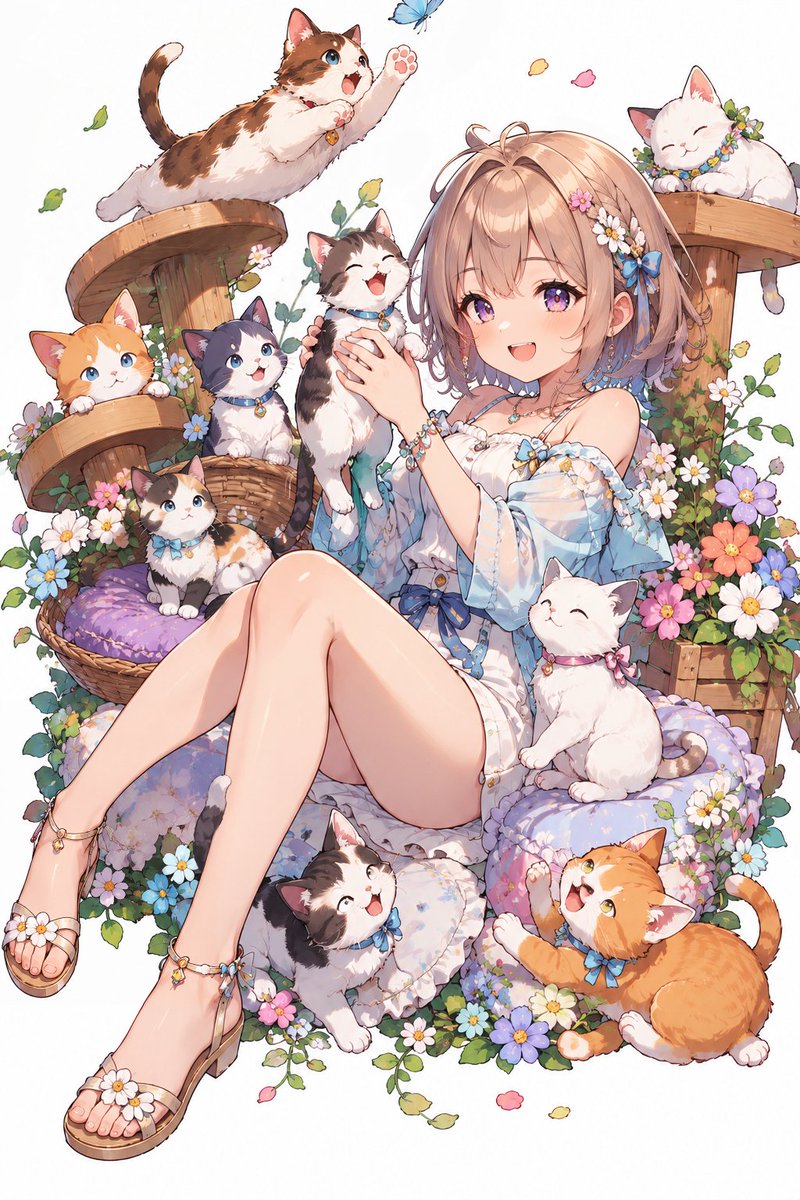 Pokocyann_AIart's tweet photo. うわぁ💦
予約投稿しくったぁ💦💦（あるある😂）

#ねこちゃんのらくえん https://t.co/o92GlEwUip