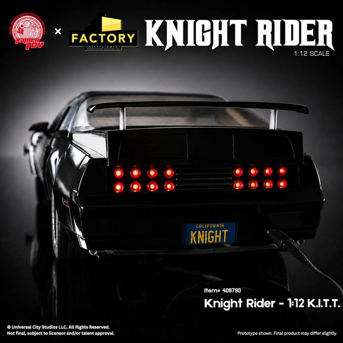 ミニカー予約開始】Ramen TOY #KITT #KnightRider 1/12 ナイトライダー