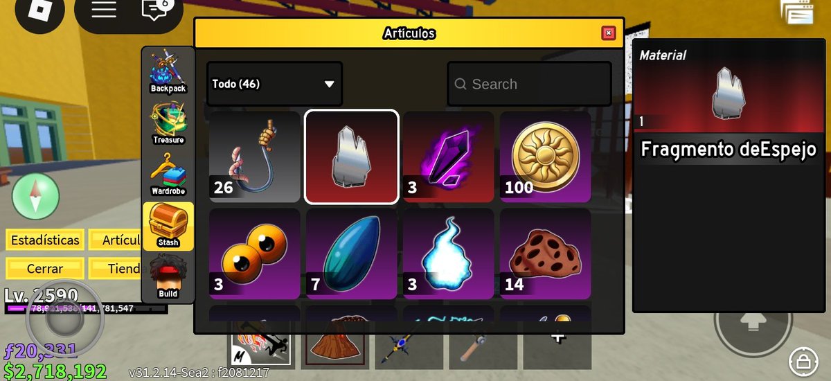 KittyWaos's tweet photo. 🫯 Un poco de Blox Fruit.
🫯 Tiene los gamepass de X2 de dinero y Exp además del de botes de lujo. https://t.co/akZSObMjza