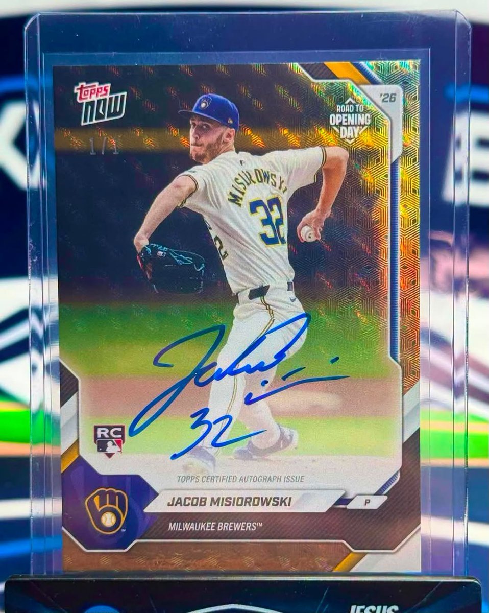 Collect's tweet photo. JUST SURFACED: A collector revealed they received this ultra-rare Jacob Misiorowski autograph card 🤯

(via Dylan Smith/FB) https://t.co/ycbTzbY74z