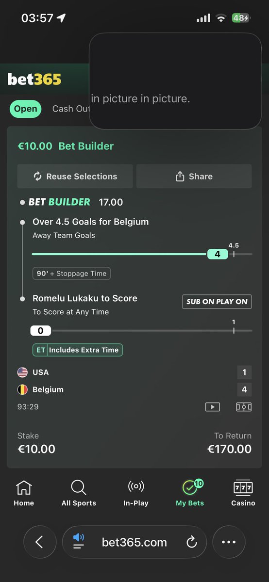 YKJPLAYS's tweet photo. Should have done Belgium o3.5 &amp; Lukaku 5th goal but got greedy smh… https://t.co/denWvdBn1t