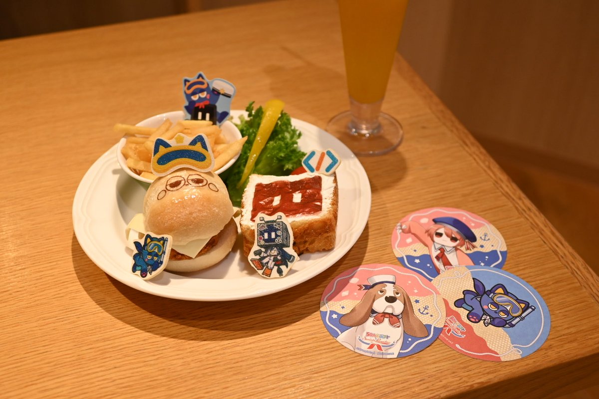 rakoskey's tweet photo. 1人でスイパラコラボ行ってきました
美味しかったです！お腹いっぱいです！

・うぉうぉかみ×ちょれのひとくちランチプレート
・わどとこうたんのマンゴーオレンジドリンク、バニラアイスを添えて
・後味スッキリ陰キャ転生と化身の理想の白ブドウドリンク

#50クラスイパラ https://t.co/UEIHKtpyBa