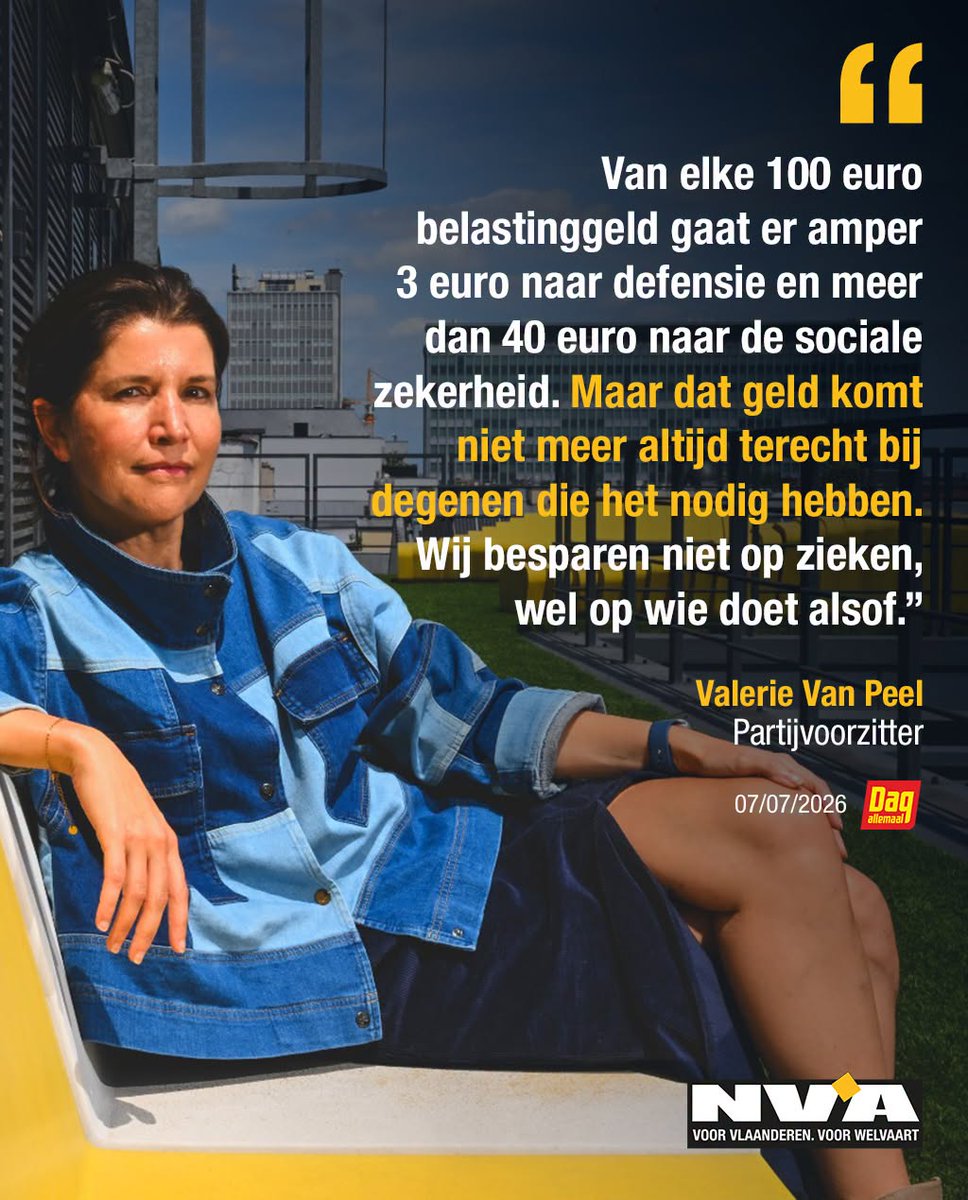 de_NVA's tweet photo. Lees het volledige interview met partijvoorzitter @valerievanpeel deze week in @DagAllemaal. 👇 https://t.co/sC6MeE6CwF