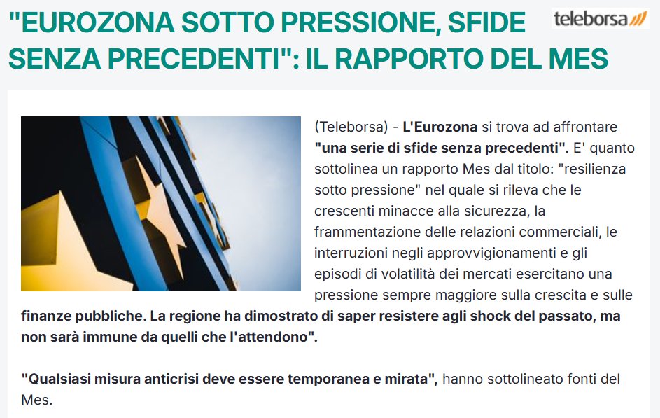 f_burla's tweet photo. Vogliamo parlare di spesa pubblica veramente improduttiva?
Questa serie di banalità che potrebbe dire più o meno chiunque incrociamo per la strada ci costano un centinaio di milioni di euro l'anno di spese amministrative per il funzionamento dell'inutilissima struttura del Mes 😐 https://t.co/lfbjRo61FW