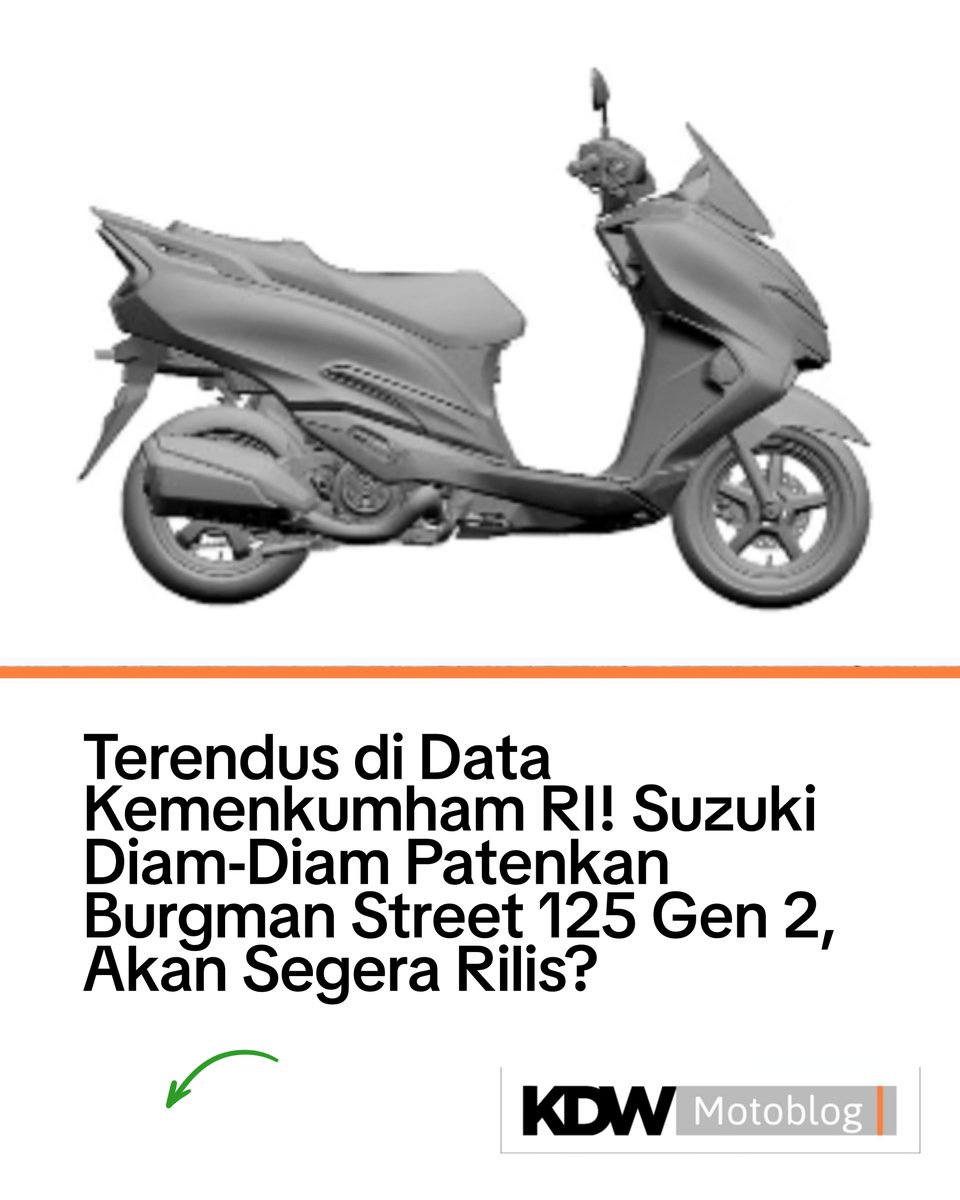 dwidhaswara's tweet photo. Terendus di Data Kemenkumham RI! Suzuki Diam-Diam Patenkan Burgman Street 125 Gen 2, Akan Segera Rilis? 

https://t.co/qbGnOHOMdm

#KDWMotoblog https://t.co/OVSaF3Qw3u