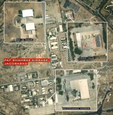 Kakashii2O12406's tweet photo. Triple tap by IAF in PAF base shahbaz-

most people thinks that IAF only hits F-16s maintainence hangar at shahbaz base but IAF atually hits 3 things in same base 

Hangar- multiple F-16s destroyed
Power station- weapon penetrated roof
rac-3d Radar

Nur khan was also Triple tap https://t.co/VvNlkBhrA6