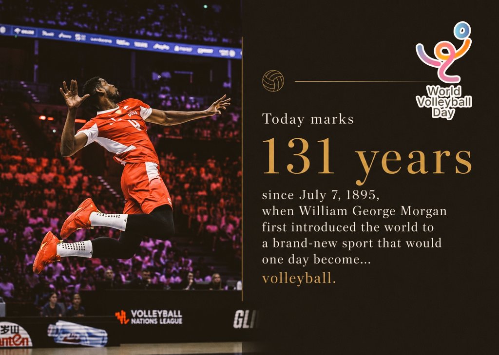 Jakub110Jakub's tweet photo. ❗️7. DZIEŃ LIPCA, CZYLI...

ŚWIATOWY DZIEŃ SIATKÓWKI! 🏐

To już dokładnie 131 lat od momentu w którym 7 lipca 1895 roku, William George Morgan, dyrektora wychowania fizycznego w YMCA w Holyoke, po raz pierwszy zaprezentował światu całkiem nową dyscyplinę sportu, która z czasem stała się... piłką siatkową. ❤️

Foto: Volleyball World 
#gangłysego • #jazdababy