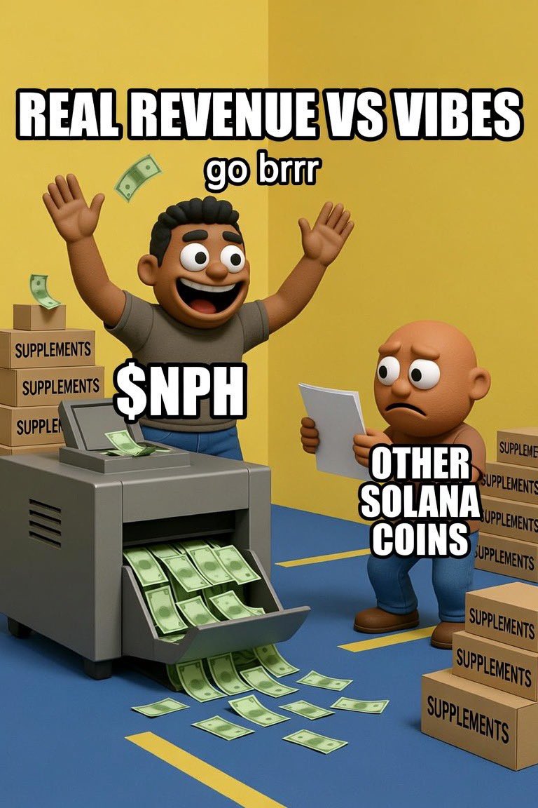 NPH_Coin's tweet photo. Every Solana coin has a whitepaper. 

We have a warehouse. 🏭

€130K revenue. 3,500 real customers. Now on-chain.

Follow if you're done with vaporware. 🌿 $NPH https://t.co/ccxyZiwWxP