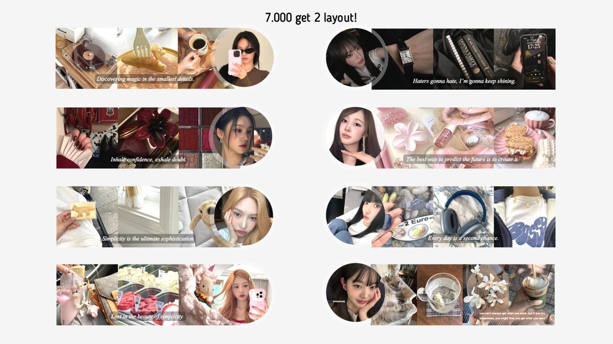 ficqsi's tweet photo. special 7.7! layout readystock, 7.000 GET 2 LAYOUTs ⭐
detailsnya boleh check alt ya :3 #bealanja https://t.co/NCmRjugKqZ