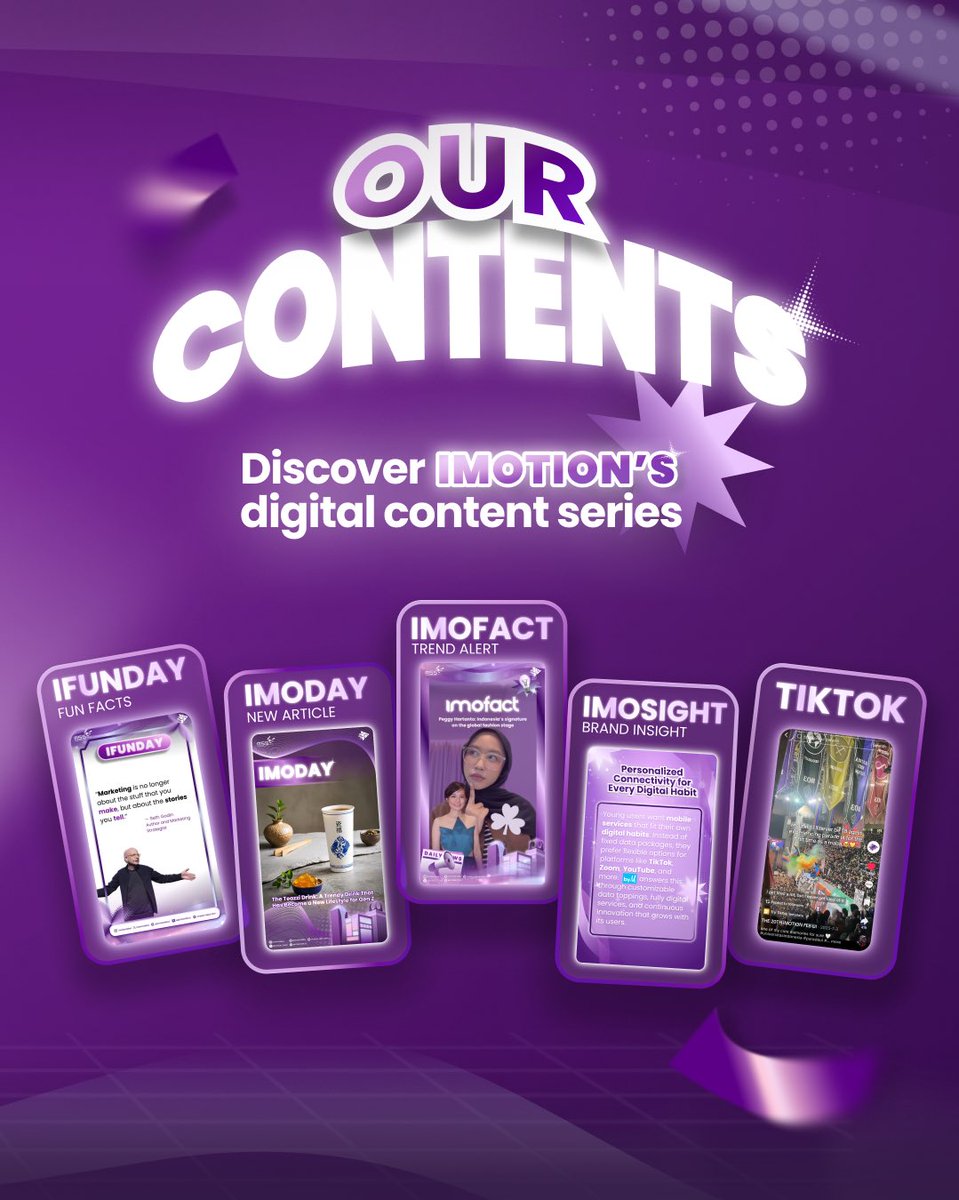 imotion_febui's tweet photo. [EXPLORE IMOTION’S DIGITAL CONTENTS]

Hello, Actioners!

Explore fresh marketing insights with IMOTION through fun facts, insightful articles, trend updates, and exciting event highlights.

#FullAction
#The20thIMOTION https://t.co/bp8P78jjnA