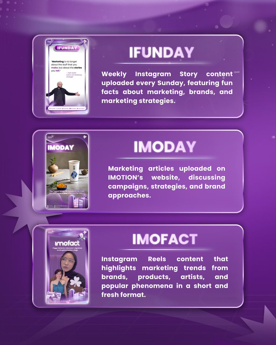 imotion_febui's tweet photo. [EXPLORE IMOTION’S DIGITAL CONTENTS]

Hello, Actioners!

Explore fresh marketing insights with IMOTION through fun facts, insightful articles, trend updates, and exciting event highlights.

#FullAction
#The20thIMOTION https://t.co/bp8P78jjnA