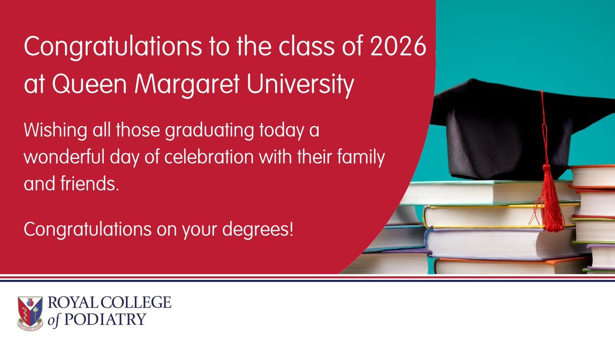RoyColPod's tweet photo. Congratulations to everyone graduating with their podiatry degrees at Queen Margaret University today!
#InspireMovementChoosePodiatry https://t.co/0pTETNpFeV