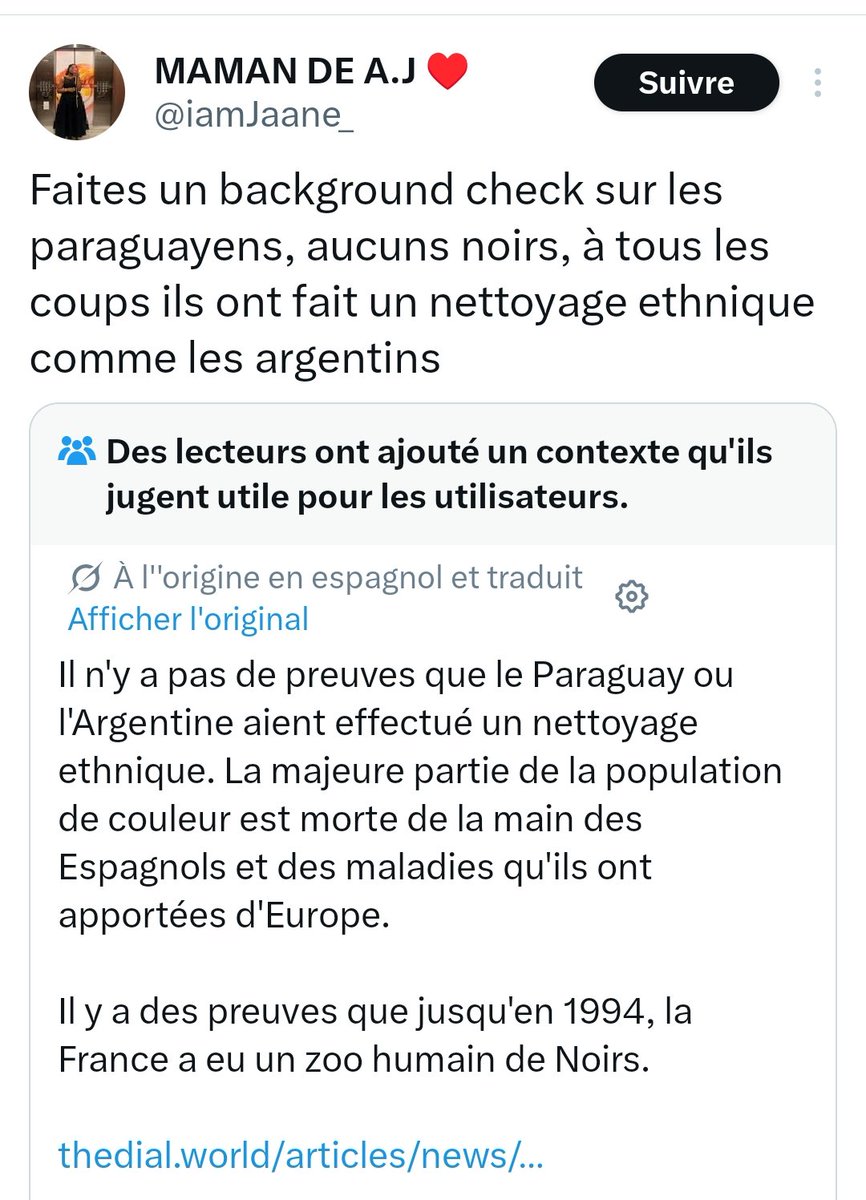 Mathieu_Guihard's tweet photo. Mais bon sang ce sont les Français qui ont commis des nettoyages ethniques, pas les Paraguayens ! Les Paraguayens ont été victimes de nettoyage ethnique... de la part des Européens. 93 % des Paraguayens parlent le guarani, une langue autochtone.

Cette inversion accusatoire permanente est hallucinante.