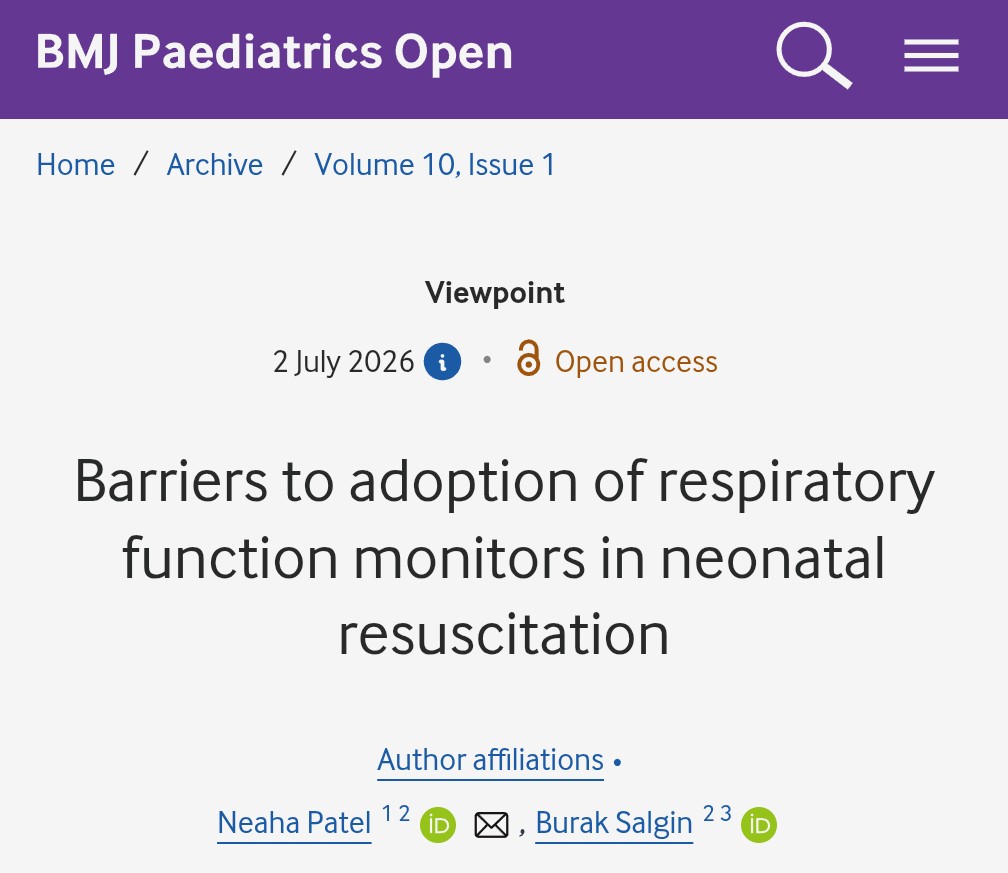BurakSalginNTS's tweet photo. RFMs could make breathing support at birth safer for many babies. So why aren't they everywhere? 🍼

The comfortable answer is 'not enough evidence'. The more honest one: a system that quietly taxes anyone trying to improve the device, a market judged too small to bother with, and a neat deadlock - guidelines wait for evidence and the money for the evidence waits for the guidelines.

None of this is a law of physics. It's a set of choices - and choices can be remade. That matters most here, because the babies who would gain the most are the ones with the least room for us to get it wrong.

Good ideas rarely fail for being wrong. They fail for being inconvenient.

New in BMJ Paediatrics Open, led by @npatel_84 👇📄
https://t.co/m9BeDT74ek