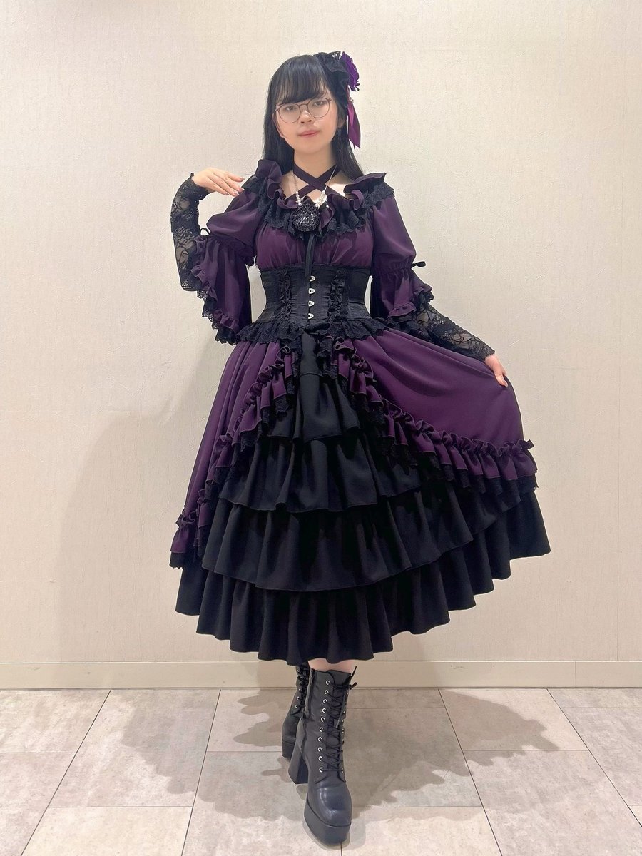 ❣️ラスト1点❣️ 【ATELIER PIERROT】 Nocturne Noir Dress ￥33,000