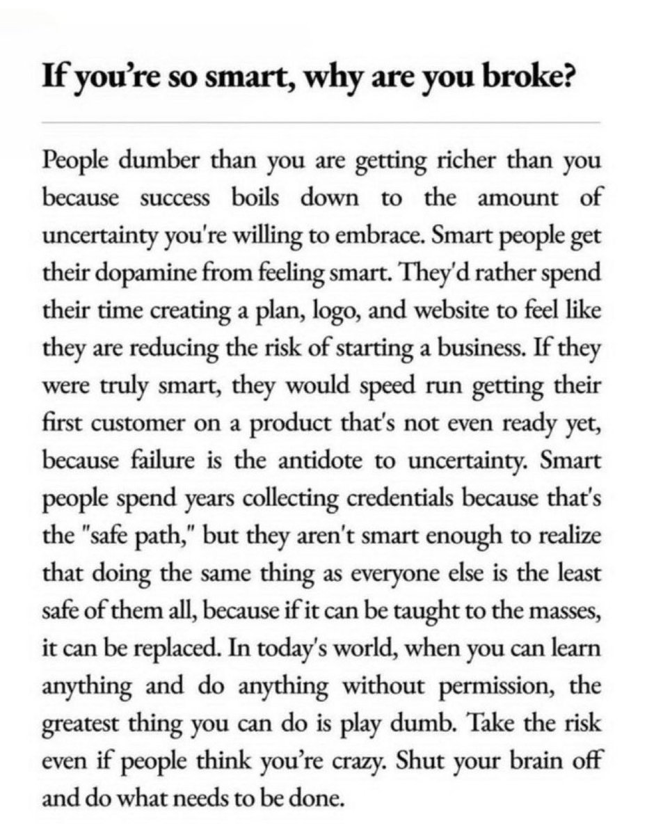 Comrade_Otoa's tweet photo. I read this today and it hit hard!!! 

IF YOU ARE SMART, WHY ARE YOU BROKE? https://t.co/REgKmZWbKW