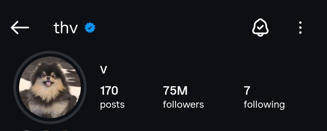 Yoon_kookie97's tweet photo. #V now has surpassed 75 MILLION Followers on Instagram 🔥

CONGRATULATIONS V
CONGRATULATIONS TAEHYUNG https://t.co/6REr1H8cmf