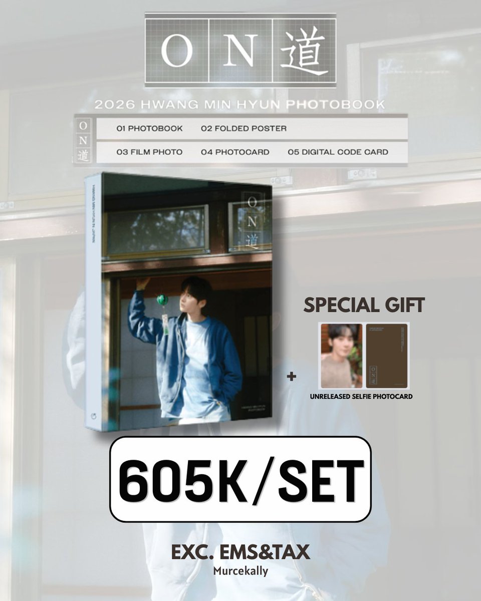 Murcekally's tweet photo. [OPEN PO] HWANG MIN HYUN PHOTOBOOK <ON 道> MD

Online Official Merchandise

💵 605K

📆Deadline: Until Sold Out

Event : Get Unreleased Selfie Photocard

❌EMS&tax
🌐Global Shipping
✅Free packing
💌order/tanya2 -> DM 

Tag. wts wtb lfb ina go jastip korea ww worldwide helprt jajan proxy wh warehouse wannaone
