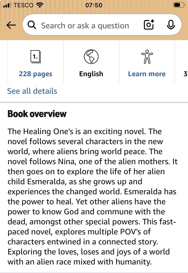 KaylaHartauthor's tweet photo. FREE 🆓 on Kindle ~ sci-fi alien novel.

The Healing Ones by M Adams. (Me).

I’d love y’all to check it out. https://t.co/7J7eMPIz64