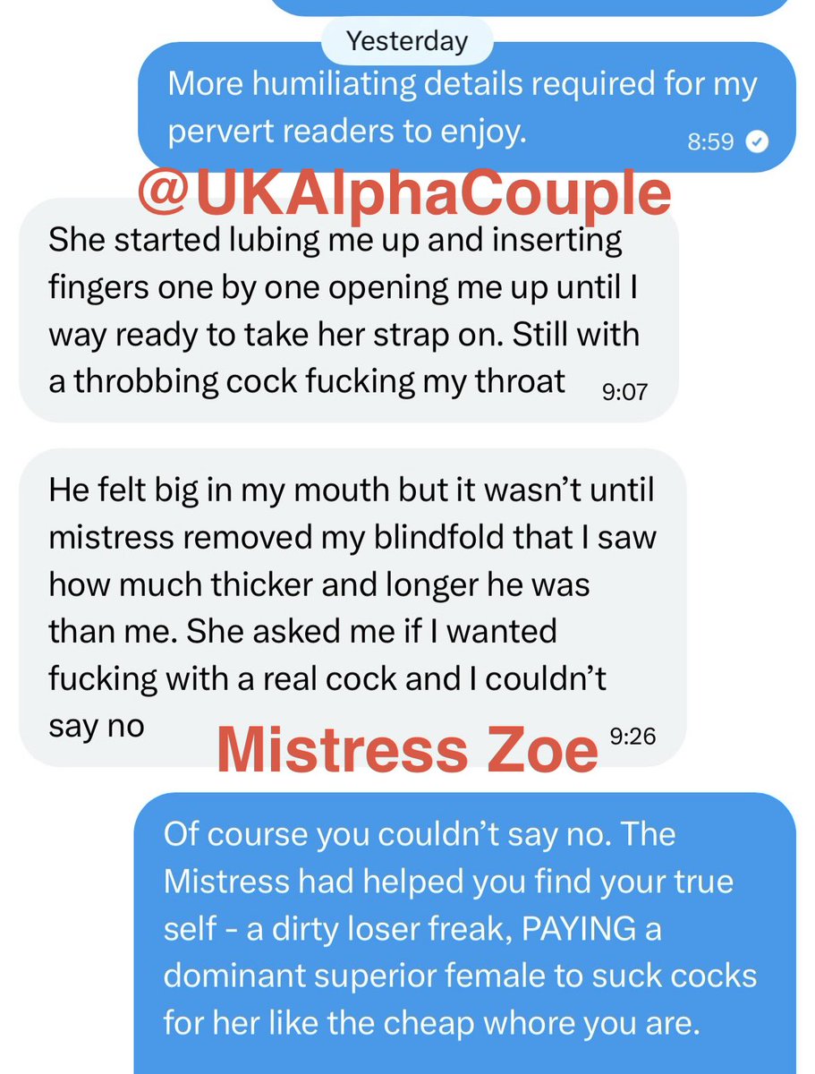 UKAlphaCouple's tweet photo. The confession continues. Married but pussyfree findom/chastity addict Mark’s visit to a Dominatrix. I believe she used him absolutely correctly. Any other weak pervert slaves out there needing to PAY to confess to me their humiliation at the hands of other superior Domme women? https://t.co/UkhBLY9ZrP