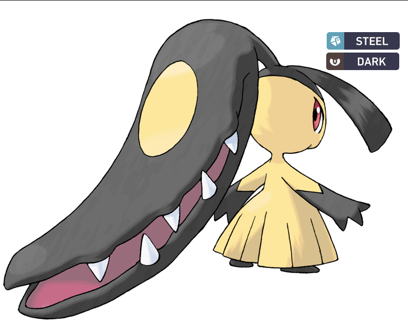 archorangejuice's tweet photo. Idk about Luxray, or any of the other Pokemon that "should've had another type", but if anyone should've had the Dark type from the start, it's Mawile. https://t.co/HGbsSsESnX