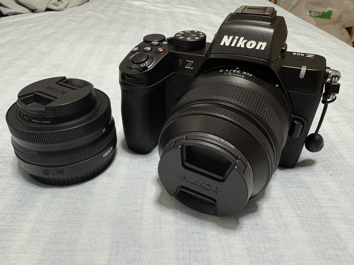 k24k24's tweet photo. z50iiに単焦点レンズを買ってみました。
今、ビックカメラでキャンペーンやってて、5％オフでした！
週末は何か撮影しに行こうかな…
#z50ii https://t.co/pchohuMNtc