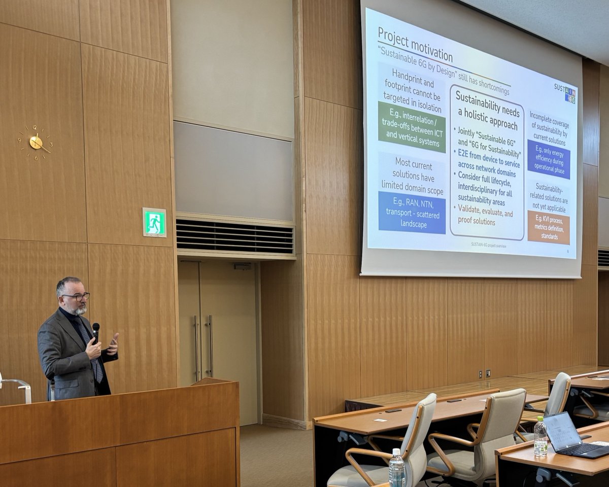 INPACE_Hub's tweet photo. 🤝 INPACE × SUSTAIN-6G: Advancing Sustainability in 6G Research and Innovation

Presented at EU–Japan Digital Week 2025 and Expo Osaka 2025 workshops on 6G, AI, IoT &amp; digital trust.

🌍 Learn more in the article: https://t.co/bs9sloNkQf https://t.co/ddPdN5FcX2