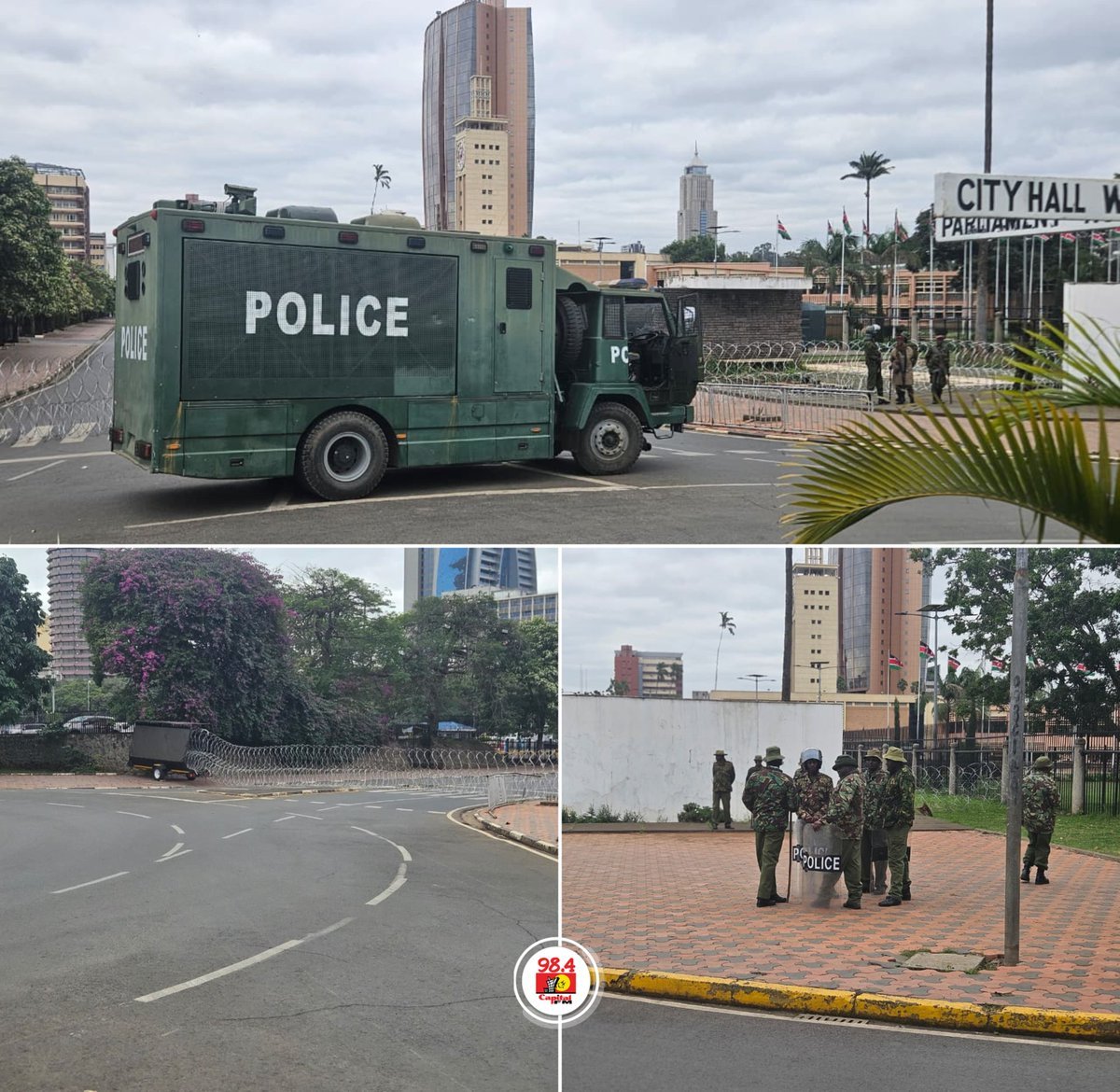 Lost_phase25's tweet photo. You can always tell African police are always designed to protect the bigger fish ,whenever anything happens in Nairobi CBD only one place is always most protected https://t.co/xhFXbYjMeR