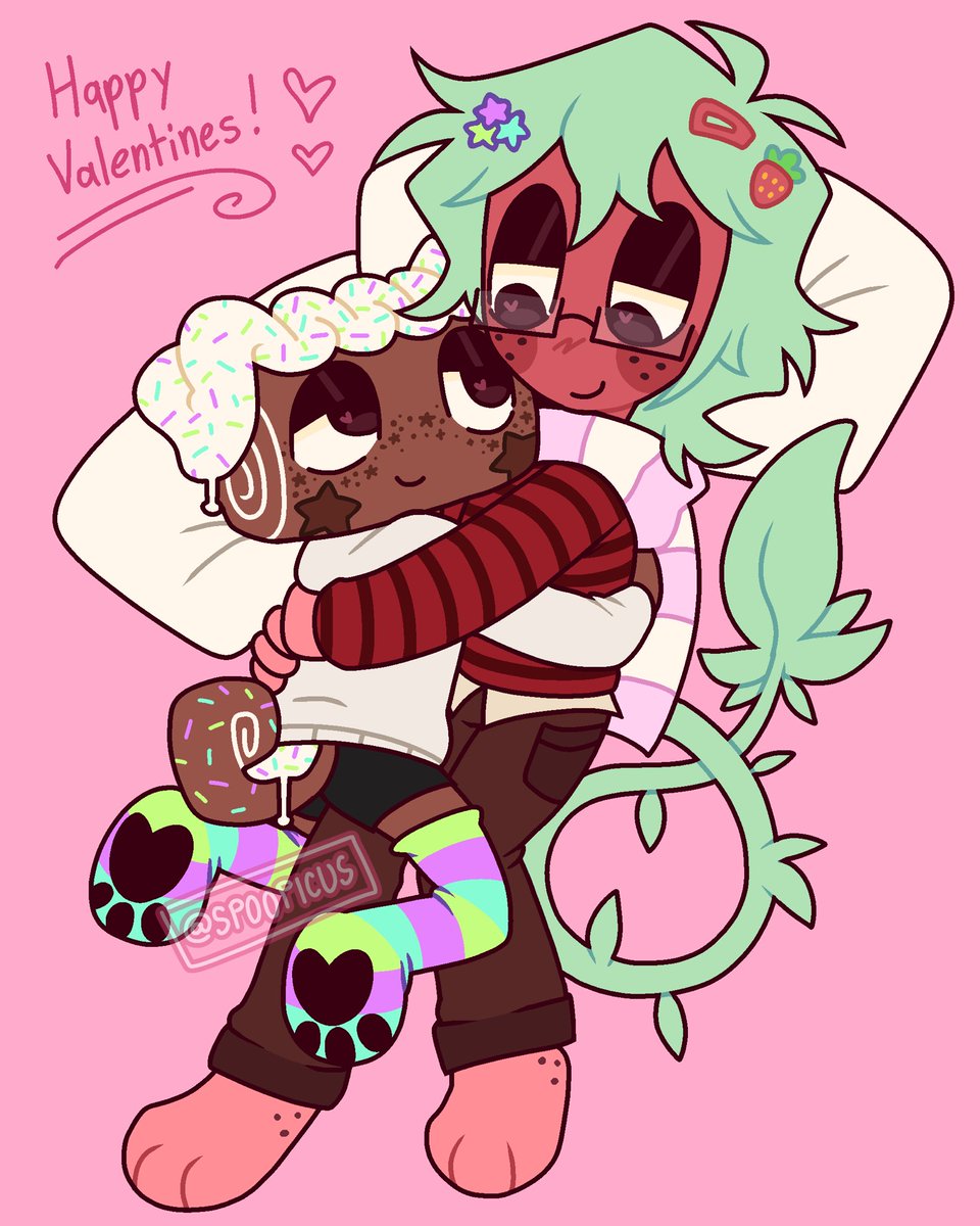 spoopicus's tweet photo. Fruitcake art from February #dandysworld https://t.co/UAxNfUfiNb
