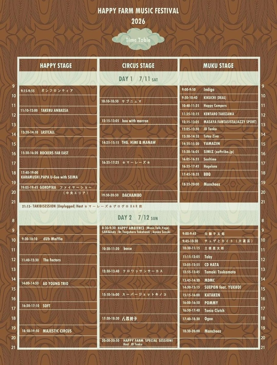 k69_showkai's tweet photo. いよいよ今週末⛰️HAPPYFARMMUSICFESTIVAL2026 @長野飯綱高原キャンプ場
今年も出店します!3泊4日のキャンプ出店!来た人しか味わえない最高の空間があります!遠方からの参加もお待ちしてます! https://t.co/jvSHDsadv5