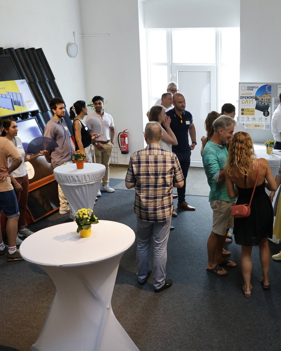 roofecosolar's tweet photo. ☀️ Rückblick auf unser Opening bei Roofeco Solar!
Danke an Landrat Henry Graichen, unsere Partner &amp; alle Gäste. 💛
Solardachpfannen aus 100 % recyceltem Kunststoff — Dach &amp; Solar in einem. @KreisLeipzig @StadtLeipzig 

#RoofecoSolar #Borna #Dachdecker #Leipzig https://t.co/eqXv1SfL99